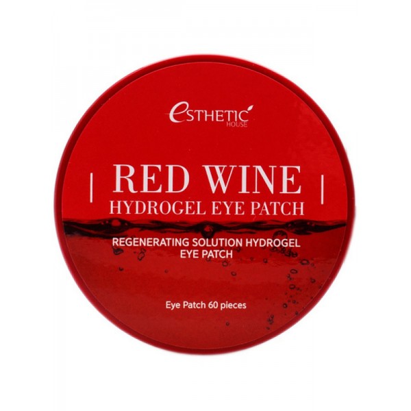 Гидрогелевые патчи для глаз с красным вином Esthetic House Red Wine Hydrogel eye patch, 60 шт.