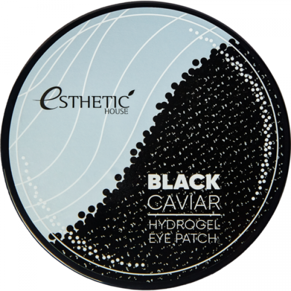 Гидрогелевые патчи для глаз Черная икра Esthetic House Black Caviar eye patch, 60 шт.