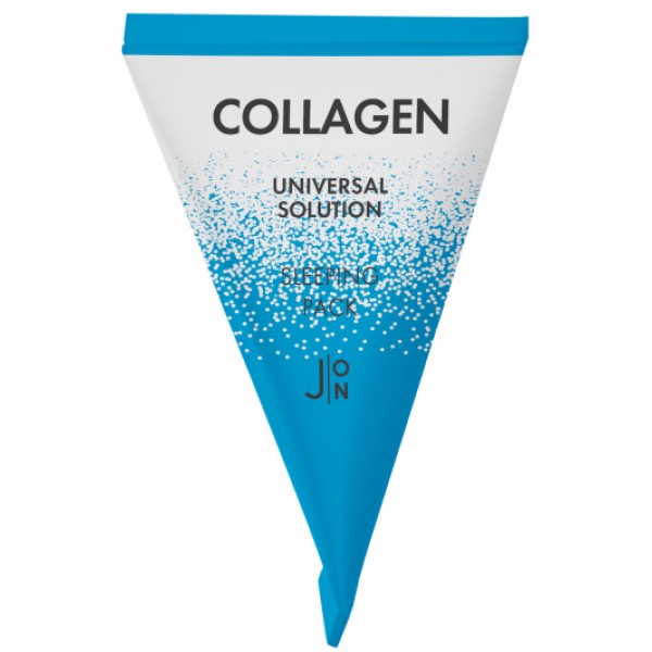 Увлажняющая ночная маска с коллагеном Collagen Universal Solution Sleeping Pack в пирамидке, 5 г