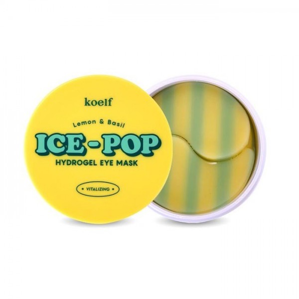 Осветляющие гидрогелевые патчи с экстрактом лимона KOELF Lemon&Basil ICE-POP Hydrogel patch