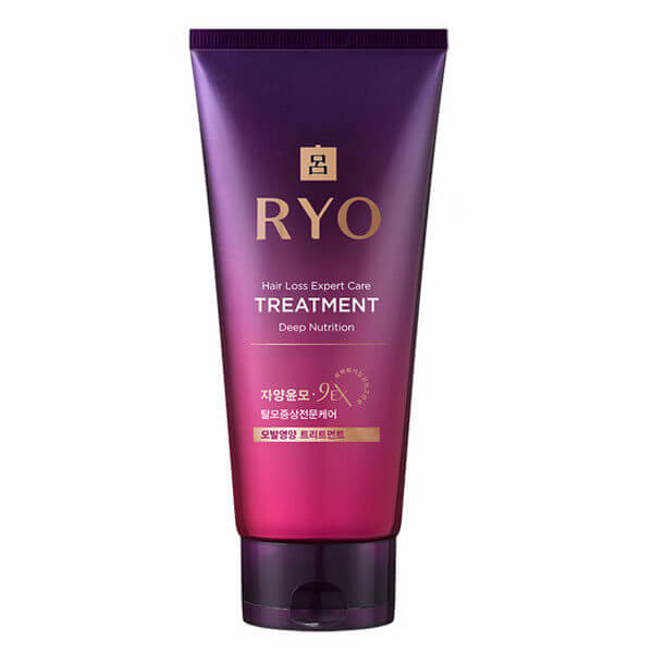 Маска против выпадения волос с женьшенем Ryo Hair Loss Care Deep Nutrition Treatment, 200 мл
