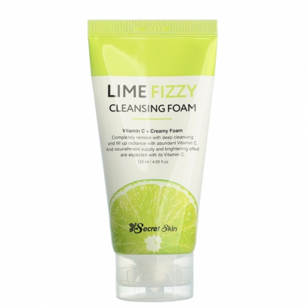 Пенка для умывания с экстрактом лайма и газированной водой Secret Skin Lime fizzy cleansing foam, 120 ml