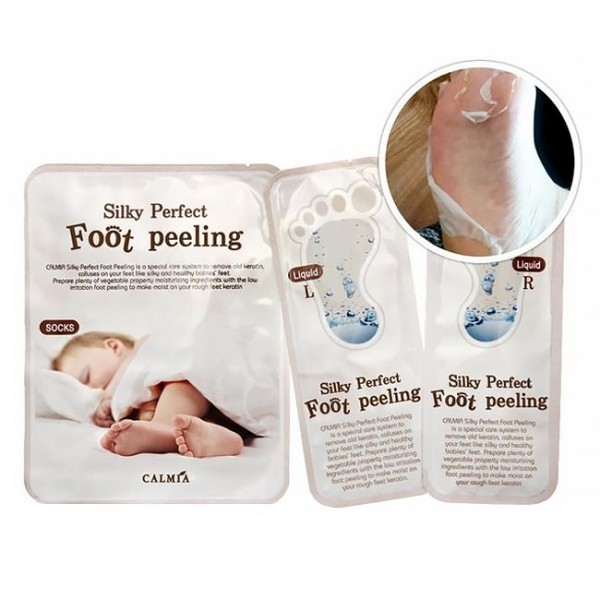 Пилинг-носочки с экстрактом улитки Calmia Silky Perfect Foot Peeling