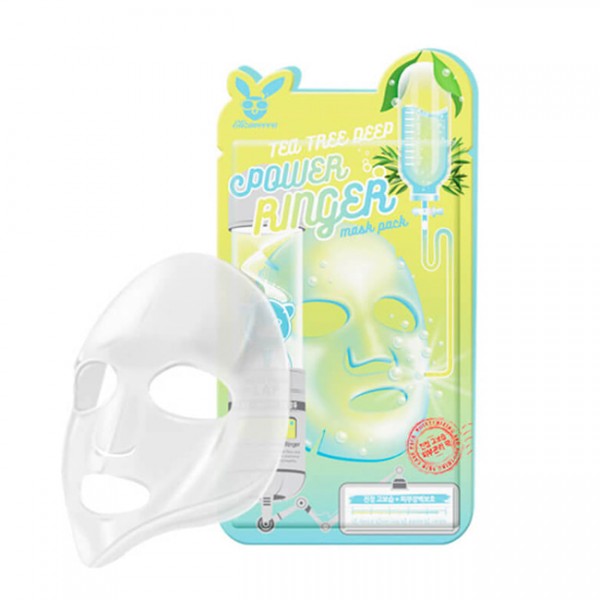Тканевая маска для лица Чайное дерево Elizavecca Tea Tree Deep Power Ringer Mask Pack