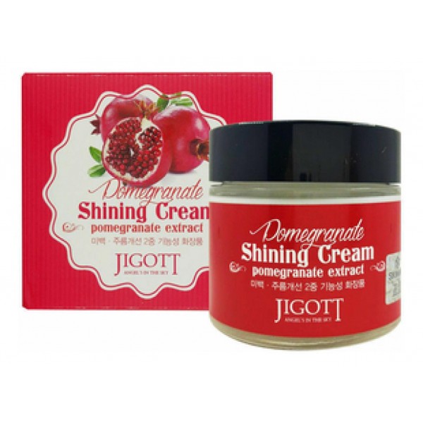 Освежающий крем для лица с экстрактом граната Jigott Pomegranate Shining Cream, 70 мл