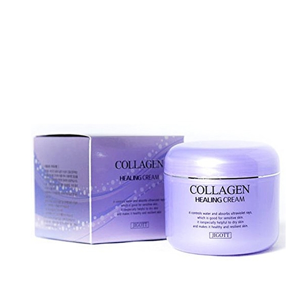 Восстанавливающий ночной крем для лица Jigot Collagen Healing Cream, 100 мл