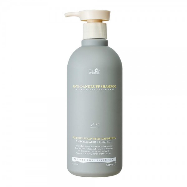 Слабокислотный шампунь против перхоти  Lador Anti Dandruff Shampoo, 530мл.