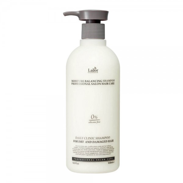 Увлажняющий бессиликоновый шампунь Lador Moisture Balansing Shampoo, 530ml