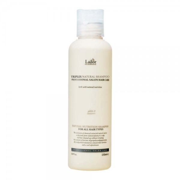 Органический шампунь с растительными экстрактами Lador Triplex Natural Shampoo, 150ml