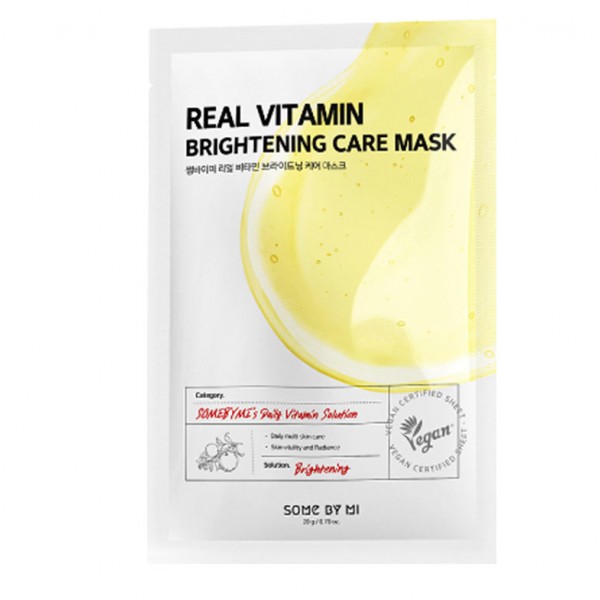 Витаминная тканевая маска SOME BY MI Real Vitamin Brightening Care Mask