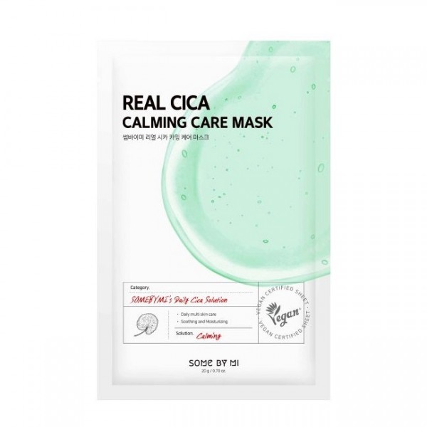 Успокаивающая тканевая маска с центеллой SOME BY MI Real Cica Calming Care Mask
