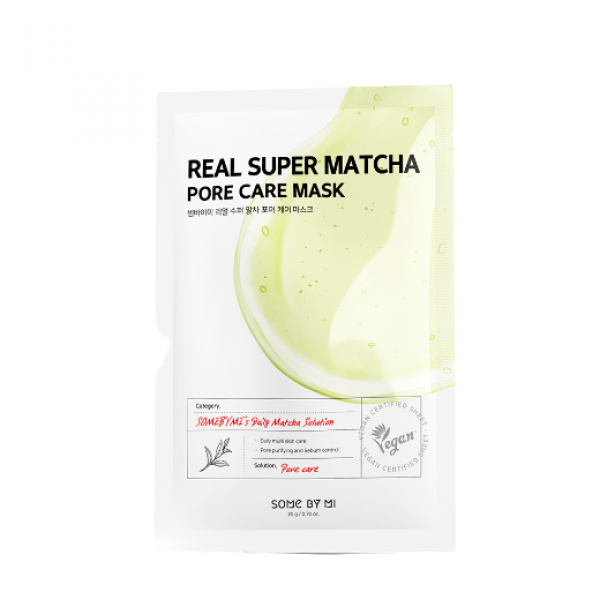 Тканевая маска для сужения пор с матчей SOME BY MI Real Super Match Pore Care Mask