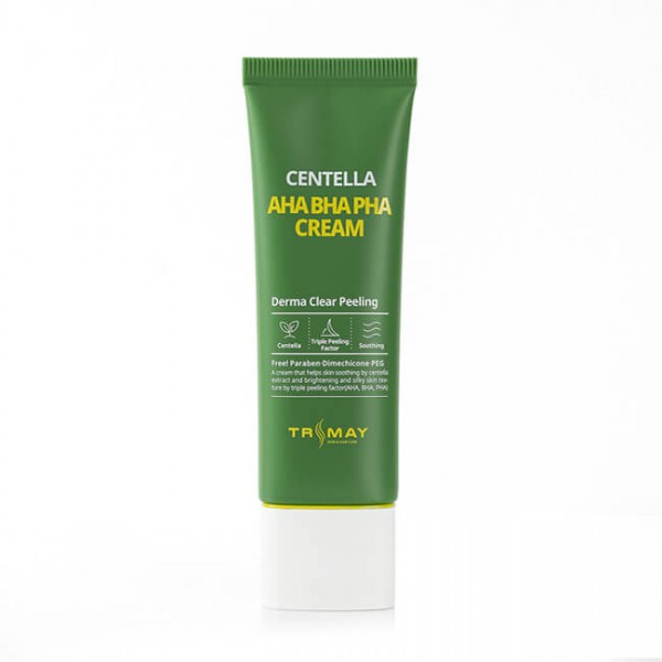 Восстанавливающий крем с кислотами и центеллой TRIMAY Centella AHA-BHA-PHA Cream, 50 гр.